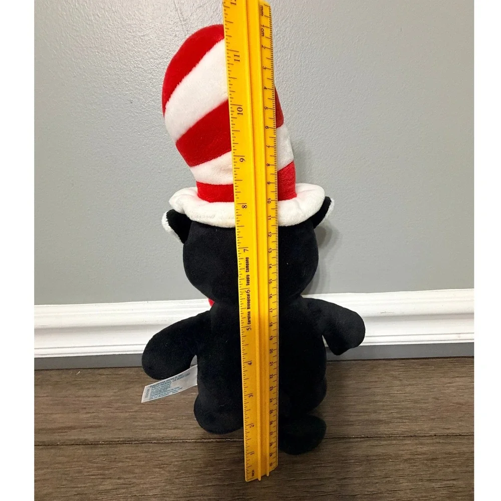 Dr Seuss Cat in the Hat Plush Aurora Stuffed Animal Red White Striped Hat‎ Toy
